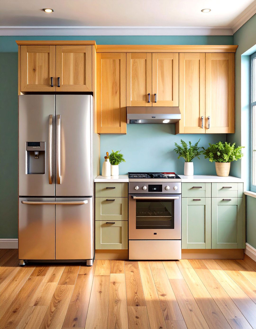 Panel Big Appliances to Quiet Visual Noise - 25 cozy kitchen ideas