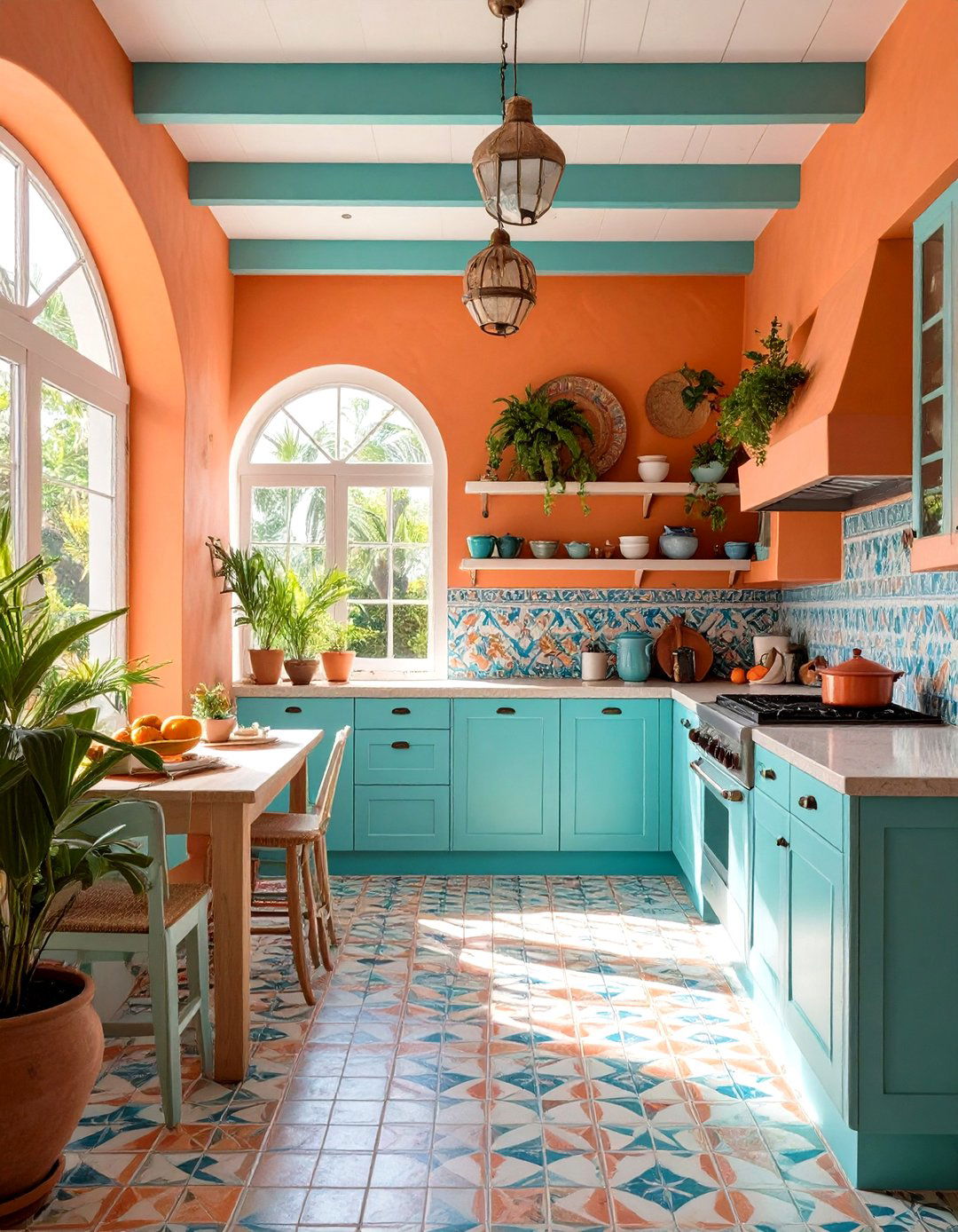 Papaya Mexican Paint Color for Tropical Cheer - 25 mexican interior paint colors