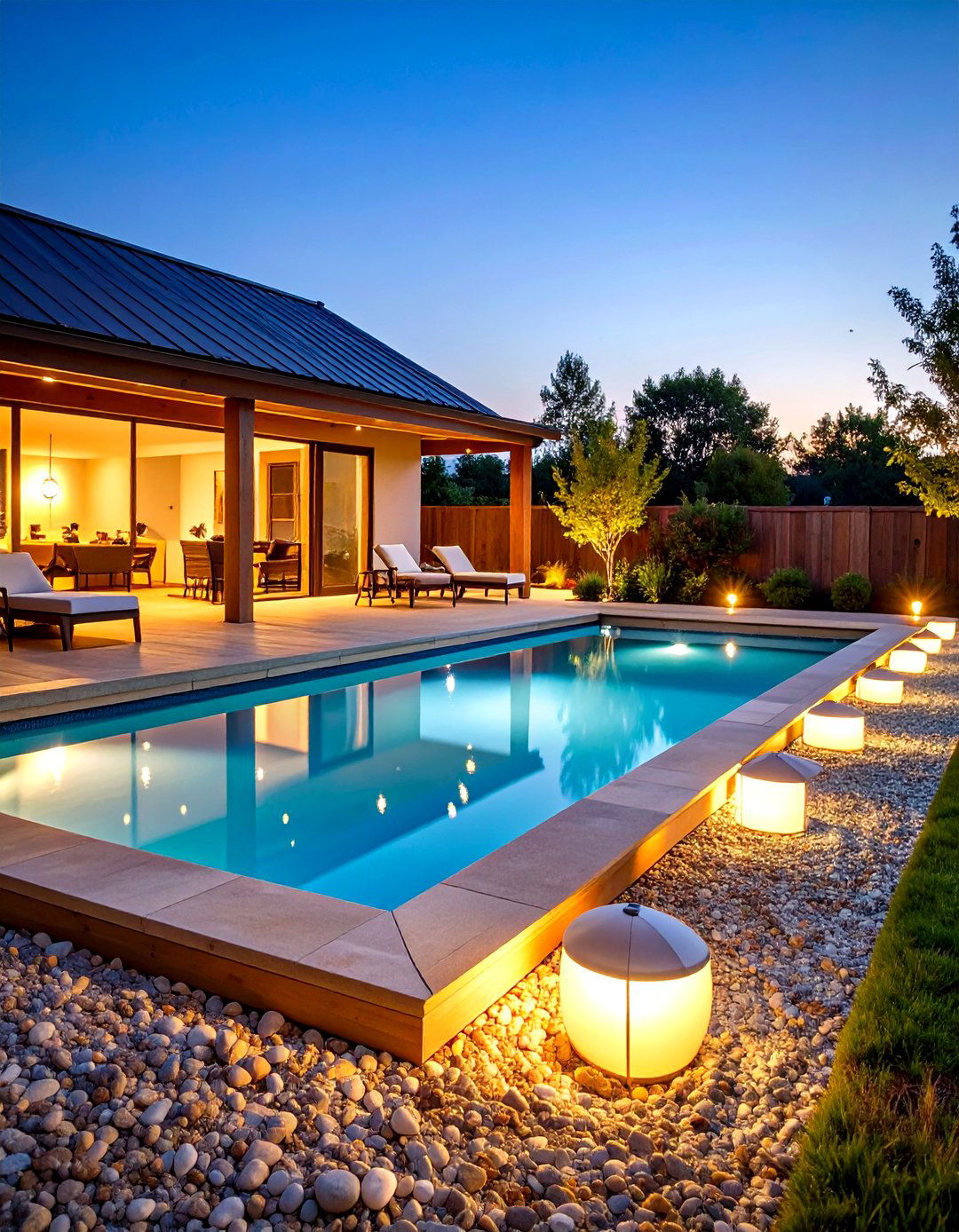 Pea Gravel Base Keeps Budgets in Check - 25 above ground pool ideas