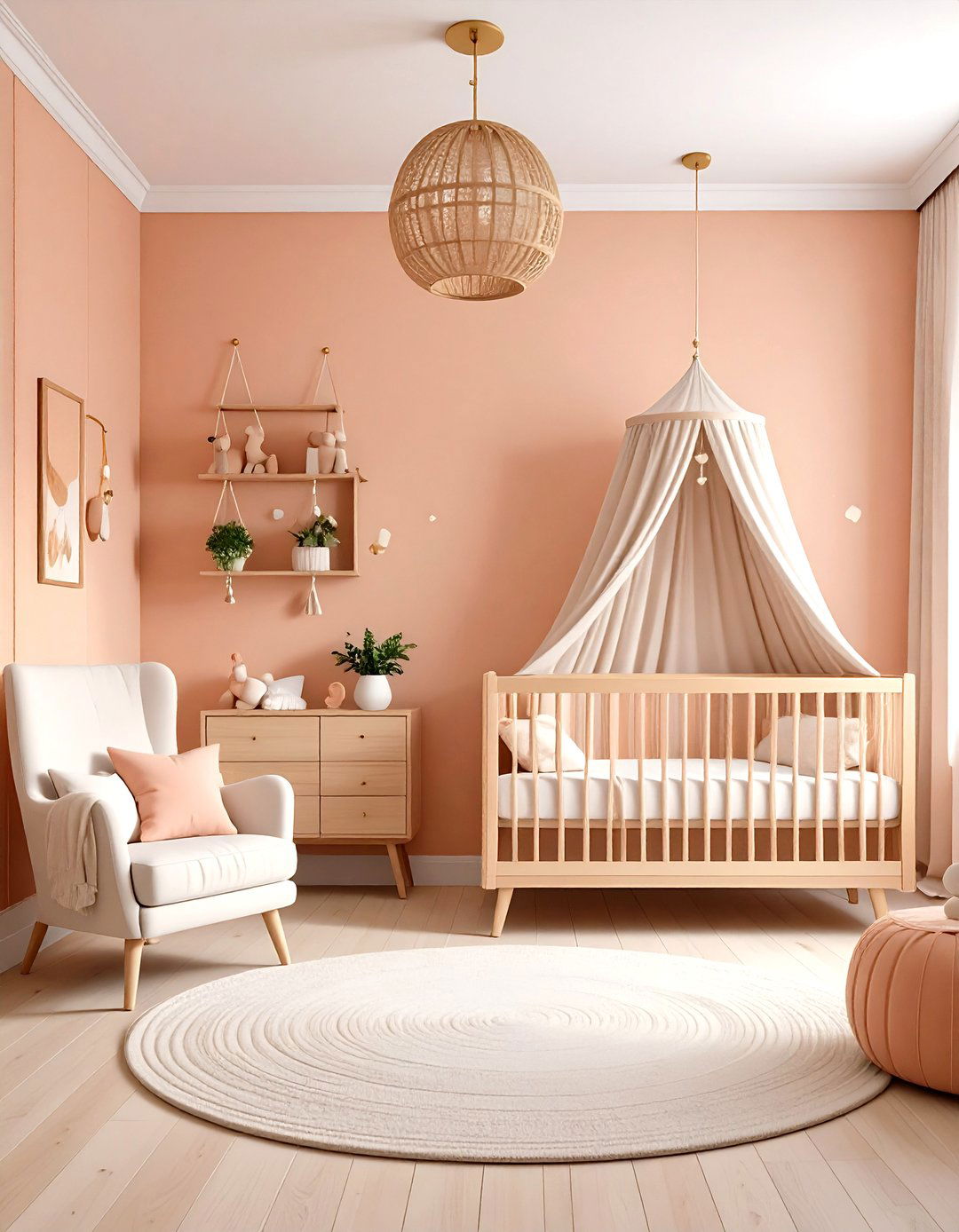 Peachy Dream Nursery Color - 25 nursery color ideas