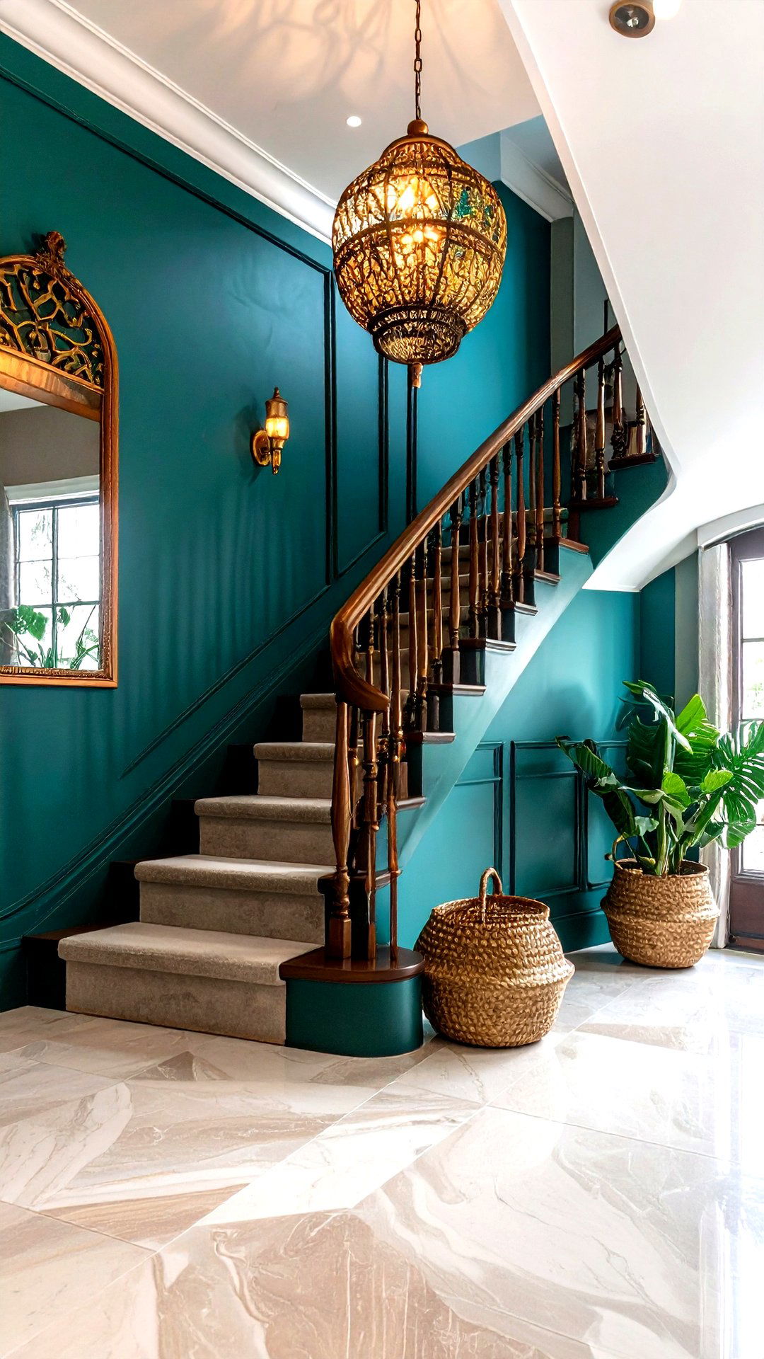 Peacock Teal Accent Wall Flair - 25 accent wall colors