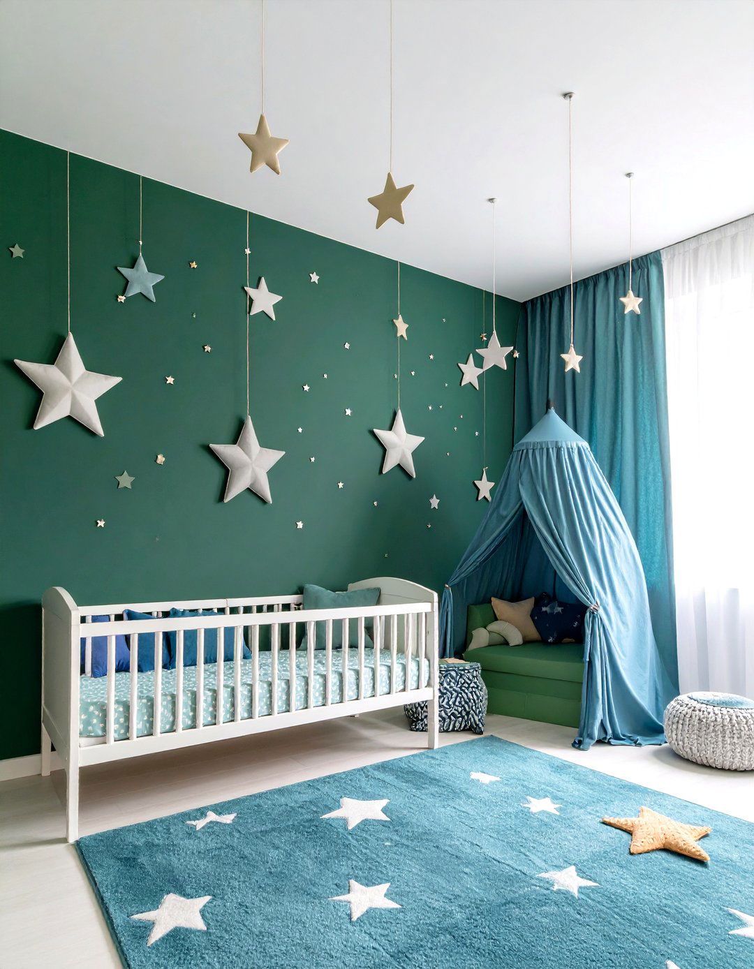 25 Dark Green Nursery Ideas for a Soothing & Stylish Space