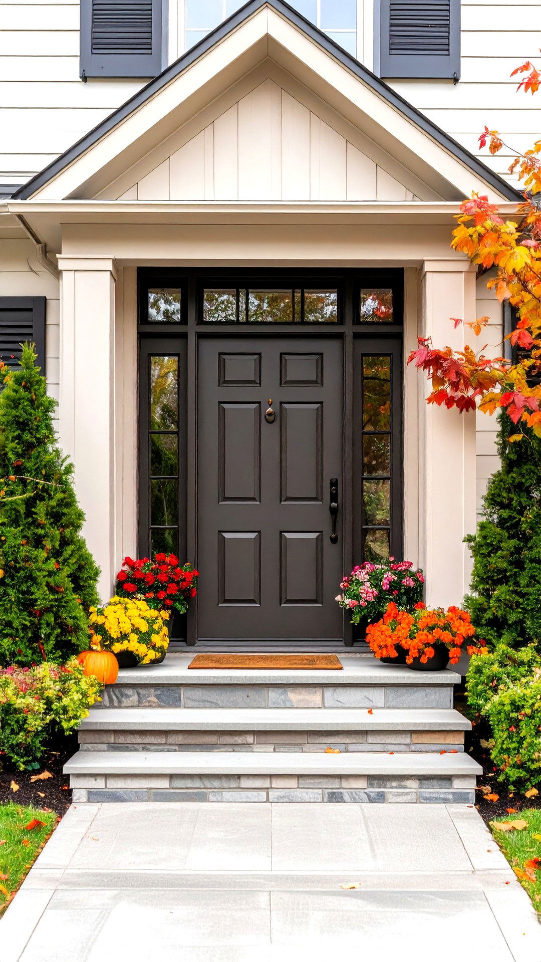 Perfect Greige Cedar Front Door - 25 cedar front door colors ideas