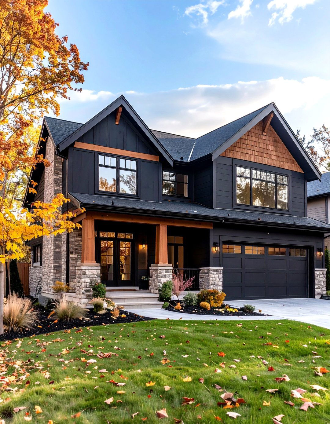 Perfect Taupe PPU Warm Taupe Paint Color for Secondary Masses - 25 paint colors for a modern black house with cedar accents