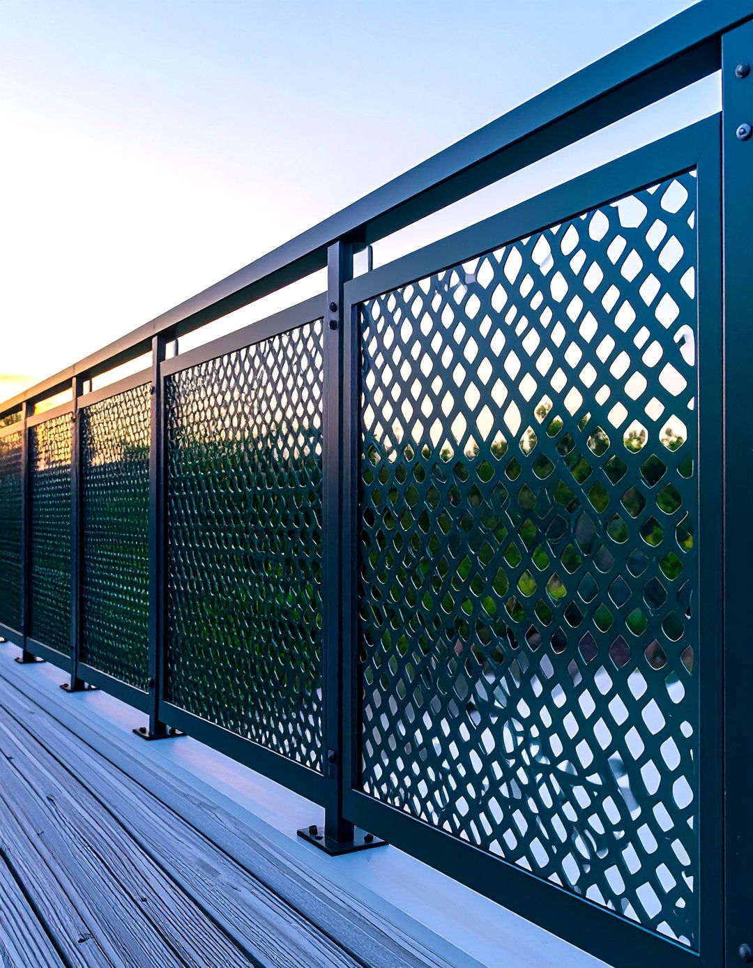 Perforated Metal Deck Fascia Screens - 25 deck fascia ideas