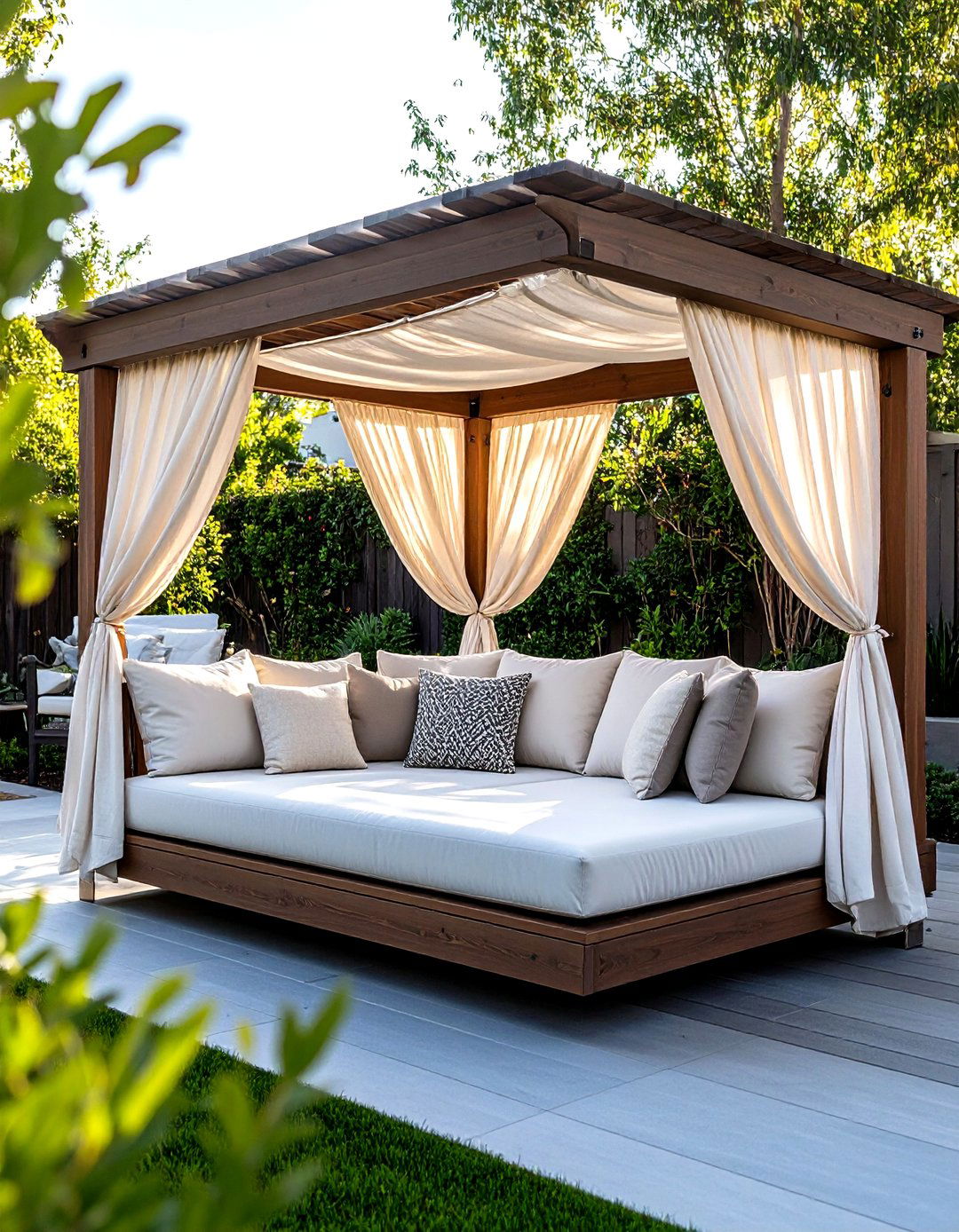 Pergola Daybed Outdoor Furniture for Resort Style Napping - 25 outdoor furniture ideas