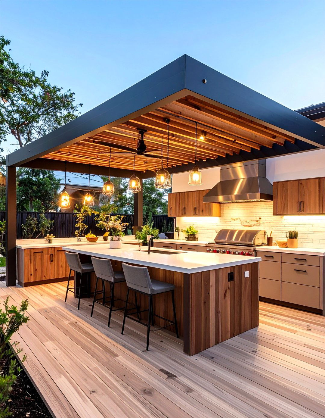 Pergolas and Shade Structures for Outdoor Kitchens - 25 outdoor kitchen designs