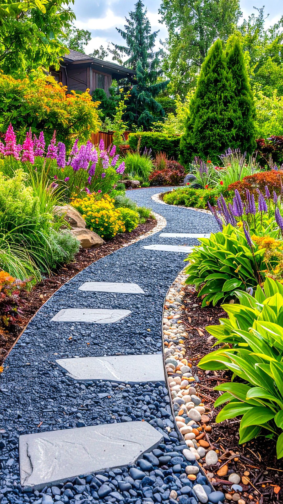 Permeable Asphalt Walkway to Combat Standing Water - 25 asphalt walkway ideas