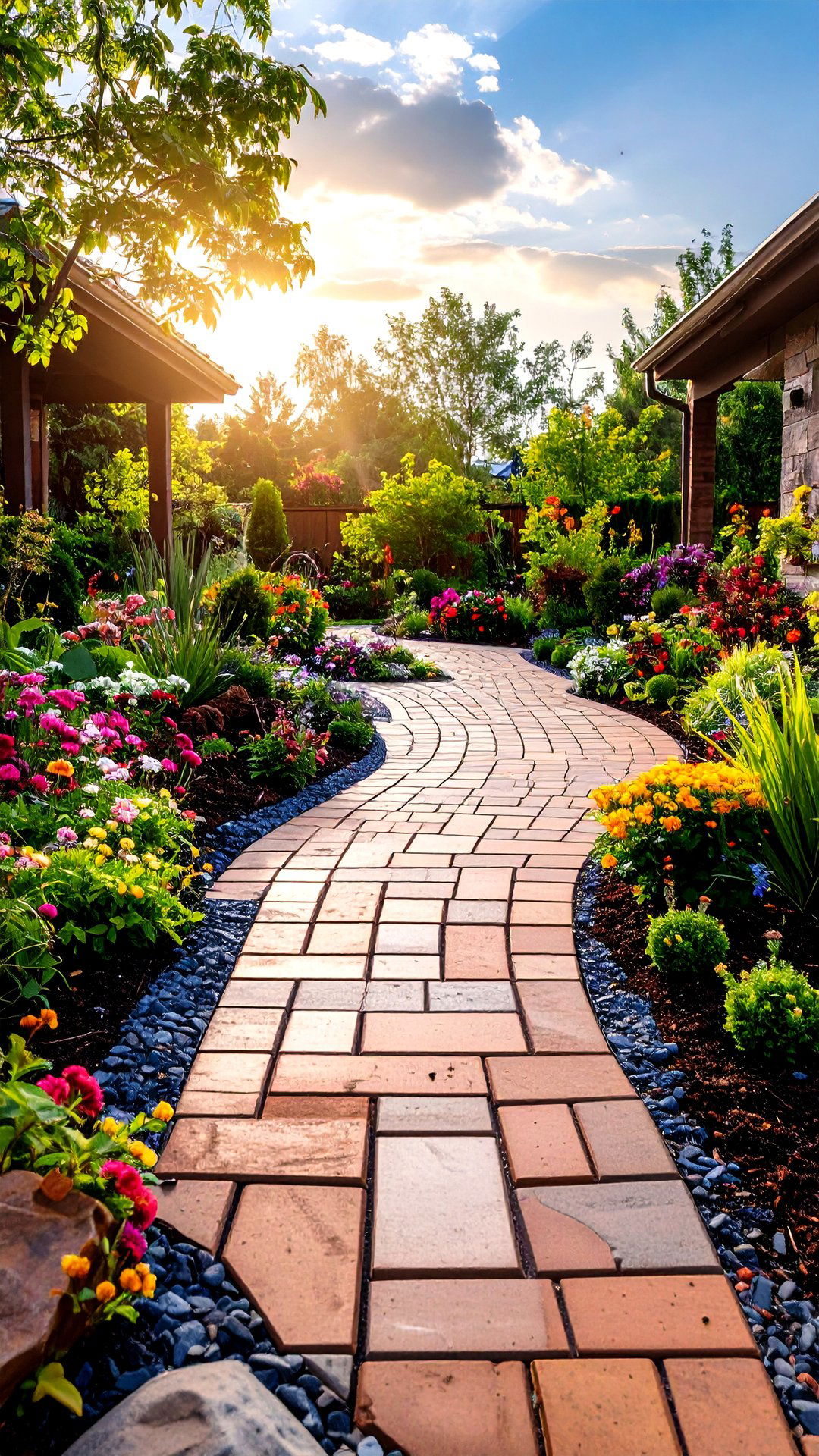 Permeable Clay Brick Patio for Rain Smart Design - 25 brick patio ideas
