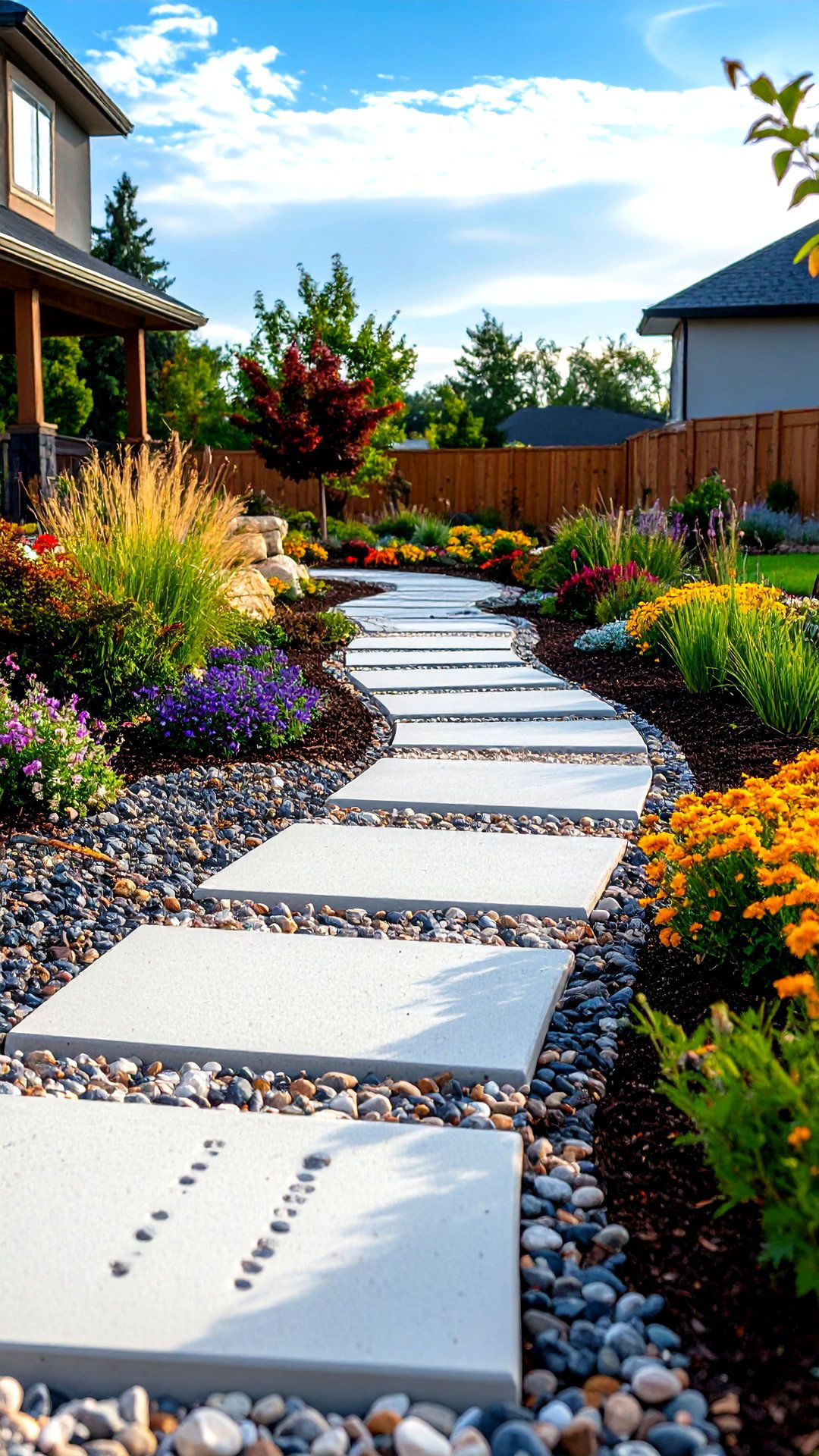 Permeable Concrete Walkway for Storm Water Control - 25 concrete walkway ideas