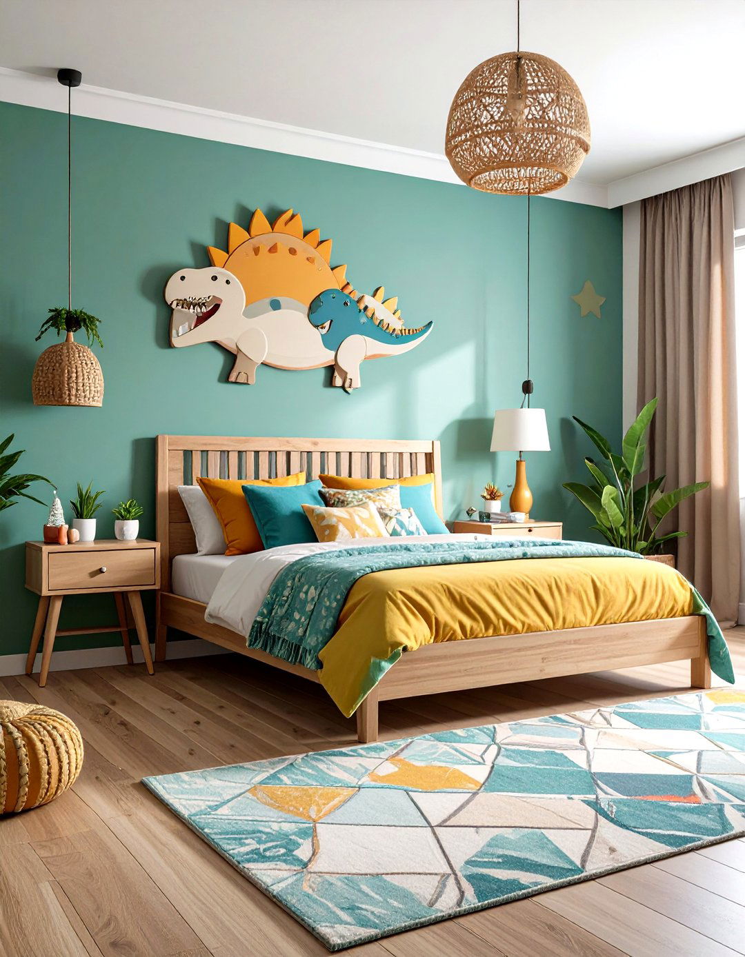 Personalized Dino Name Sign for Ownership - 25 dinosaur-themed kids' room ideas