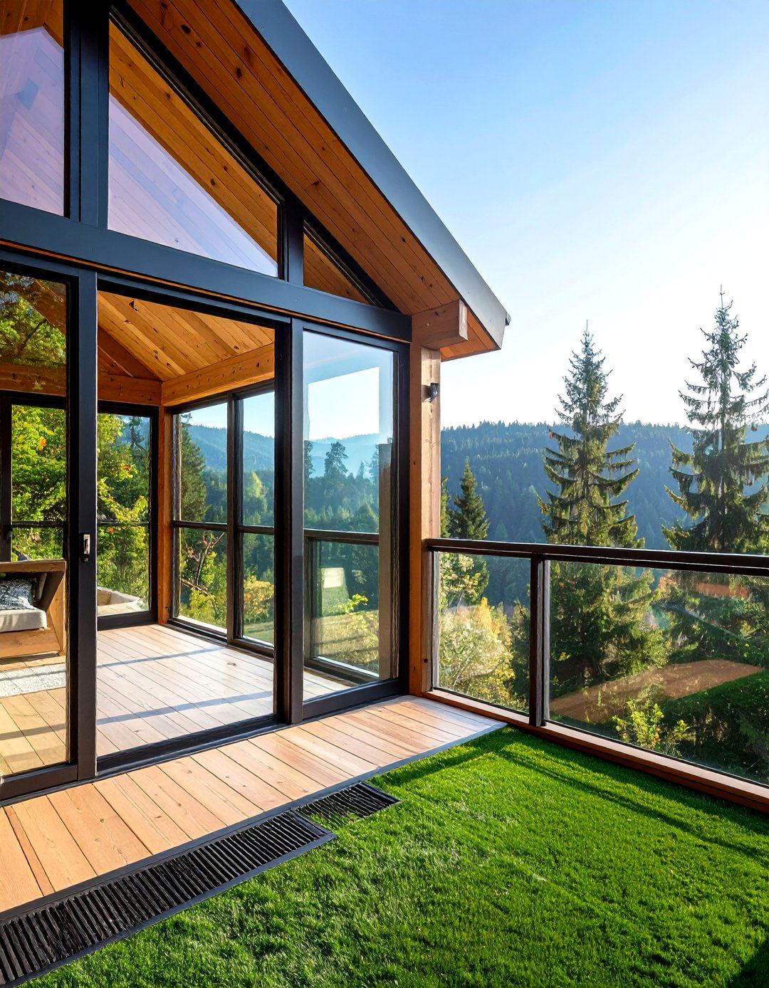 Pet Friendly Enclosed Balcony A Frame - 25 a frame house with balcony