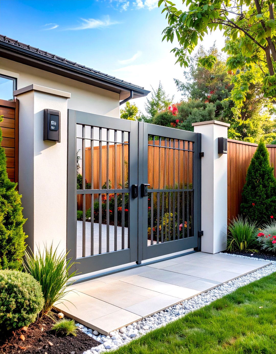 Pet Portal Fence Gate With Built In Dog Door - 25 Fence Gate Ideas