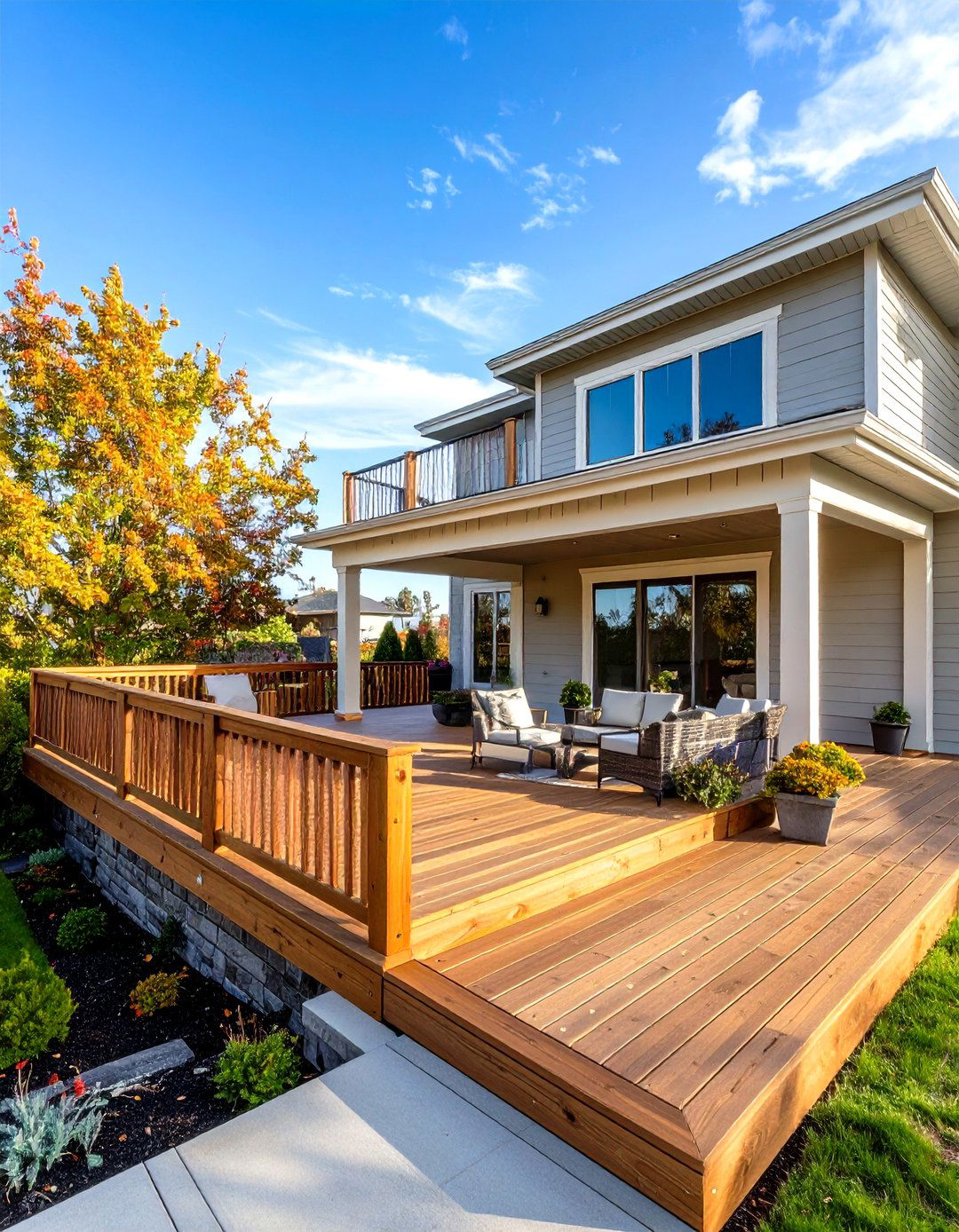 Picture Frame Accent Deck Fascia - 25 deck fascia ideas