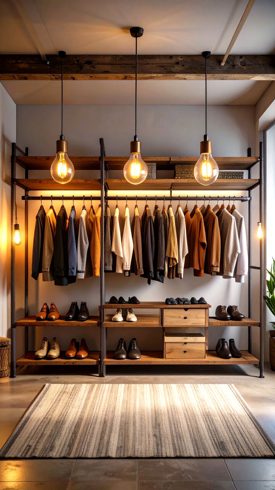 Pipe Frame Garment Racks as Decorative Clothes Storage - 25 clothes storage ideas