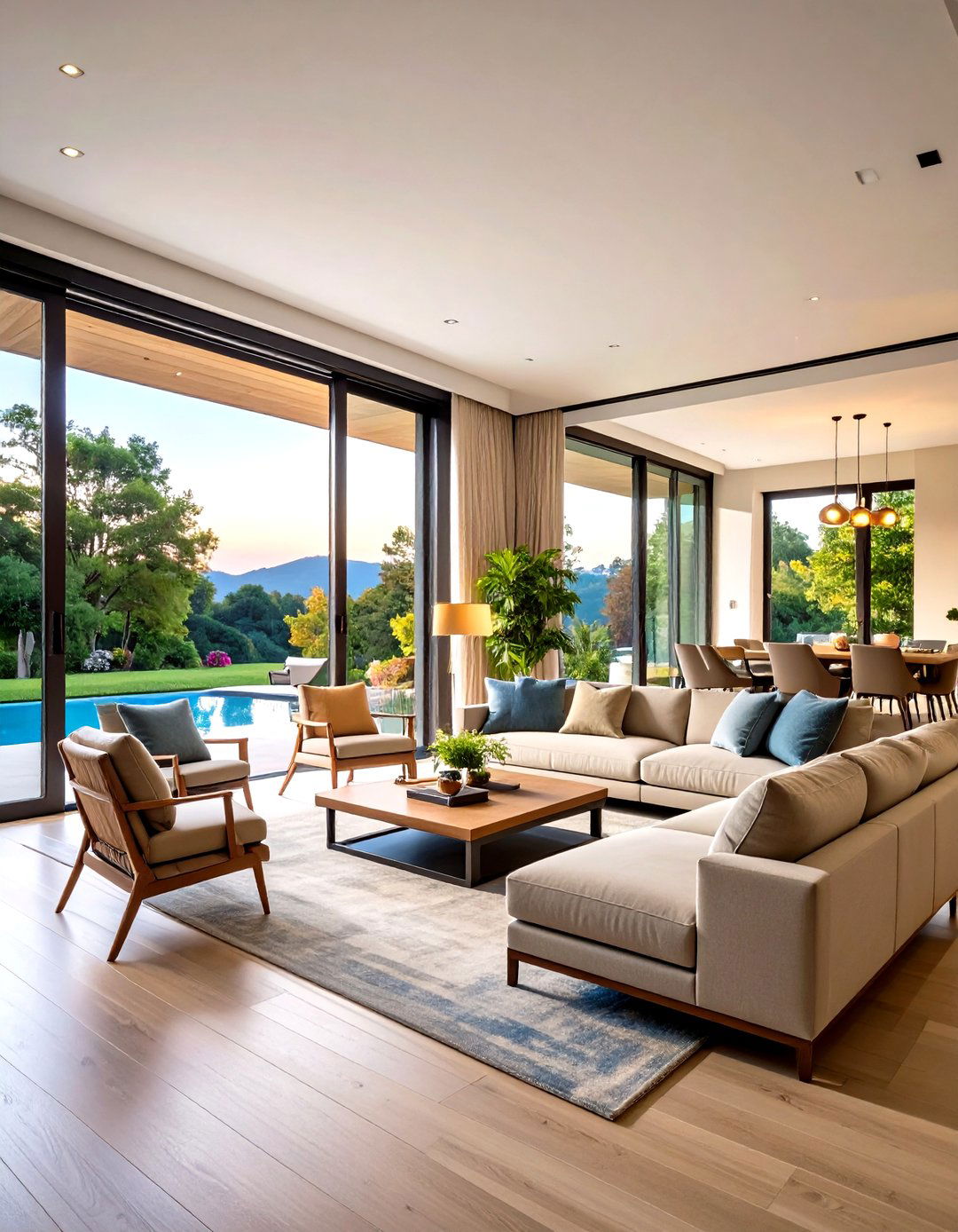 Pivot Hinge Glass Patio Door as Architectural Statement - 25 patio door ideas