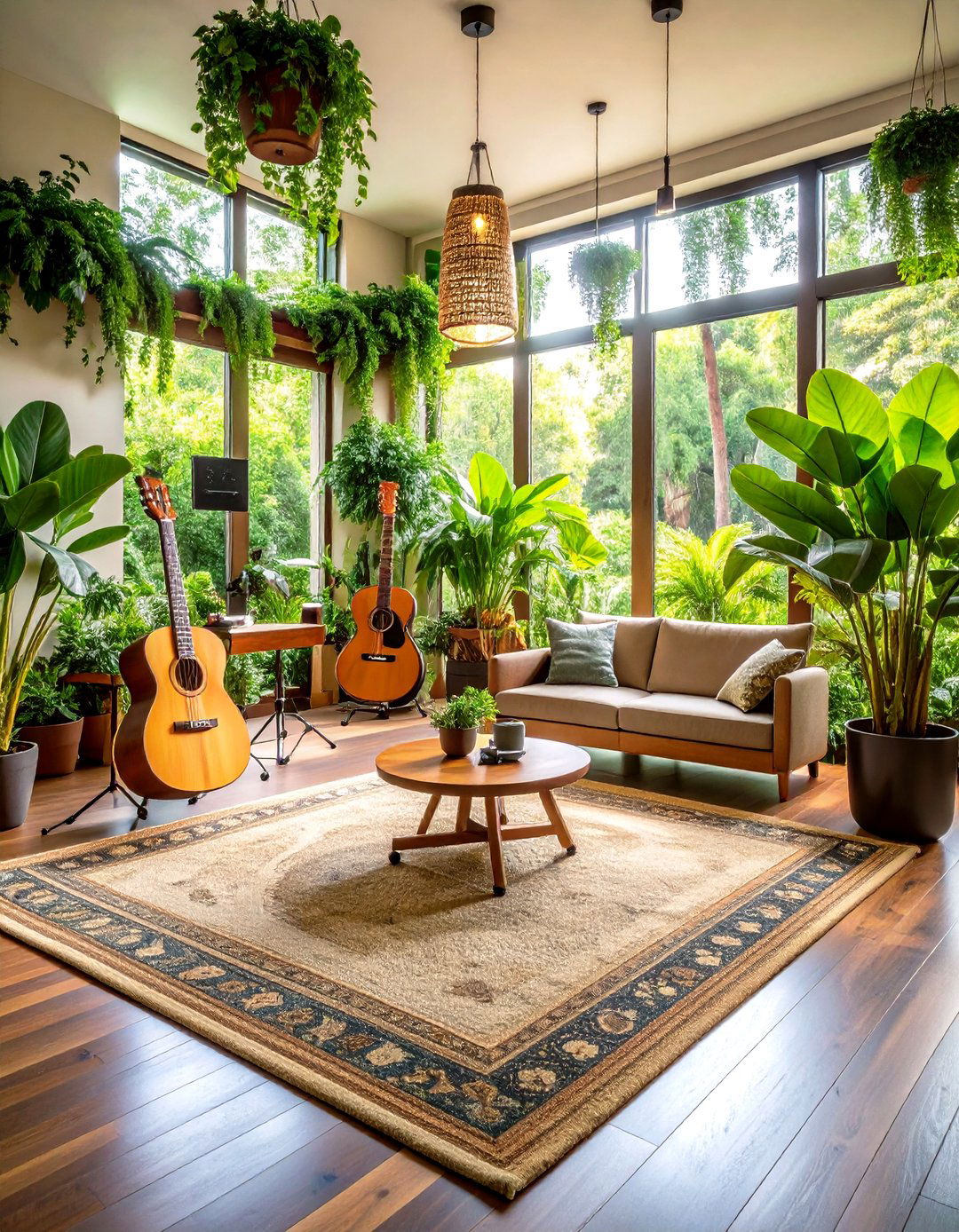 Plant Enhanced Music Room for Natural Acoustics - 25 music room ideas