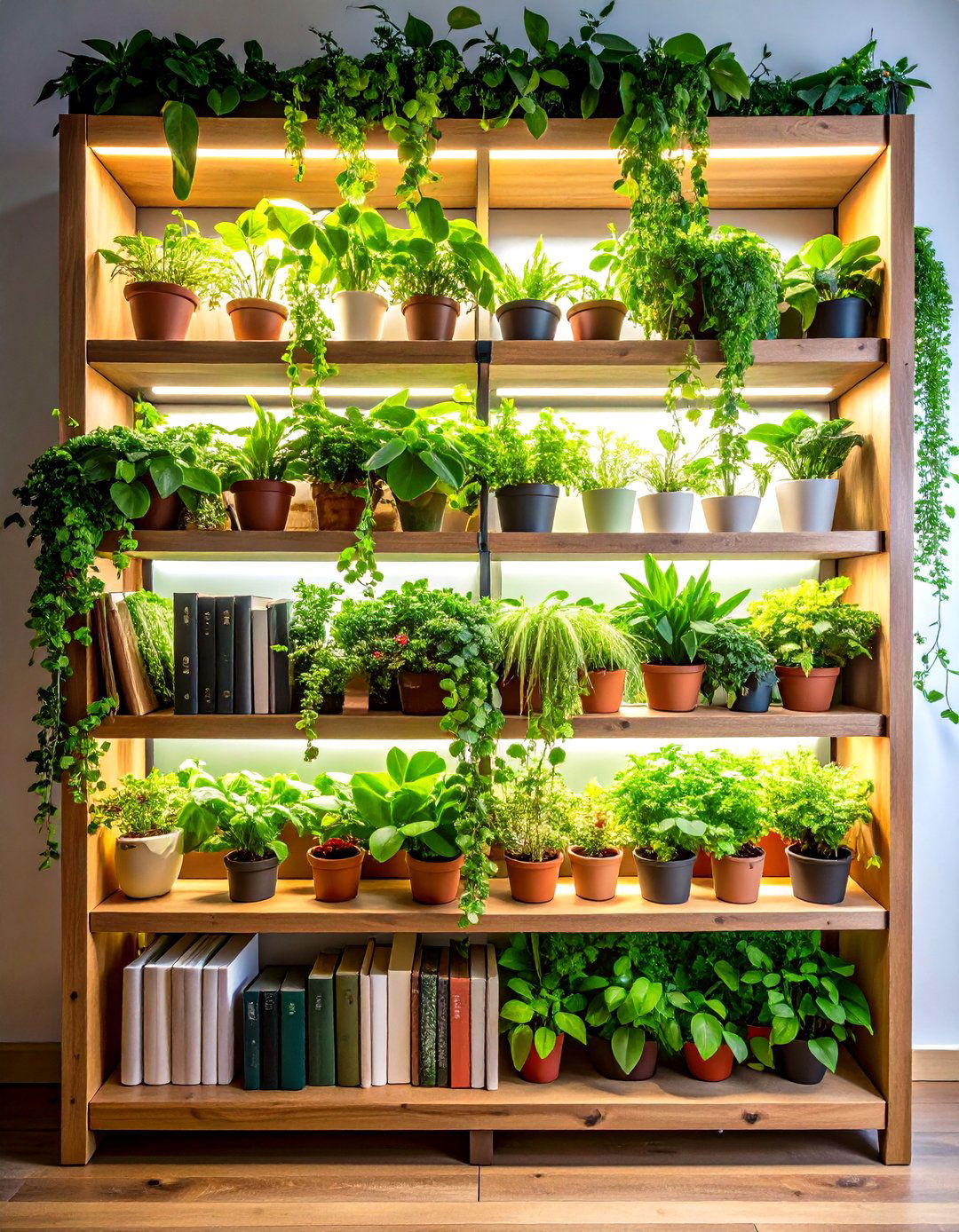 Plant Grow Lights Offer Dual Purpose Bookshelf Lighting - 25 bookshelf lighting ideas