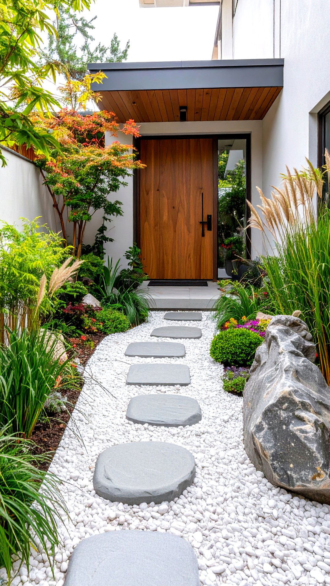 Pocket Courtyard Welcome - 25 minimalist house exterior ideas