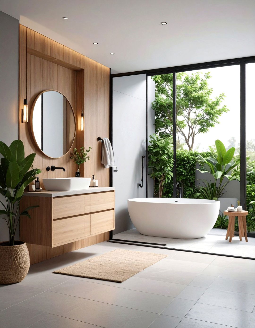Pocket Door Reclaims Swing Space - 25 apartment bathroom ideas