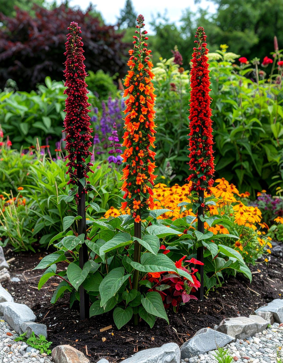 Pollinator Obelisk Garden Focal Point - 25 Garden Focal Point Ideas