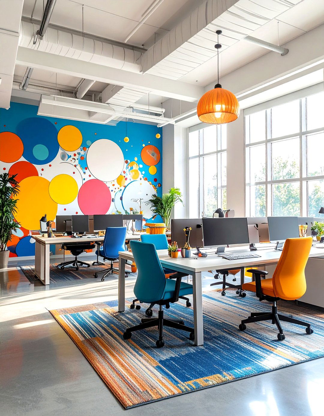Pop Art Burst Office Wallpaper to Ignite Creativity - 25 office wallpaper ideas