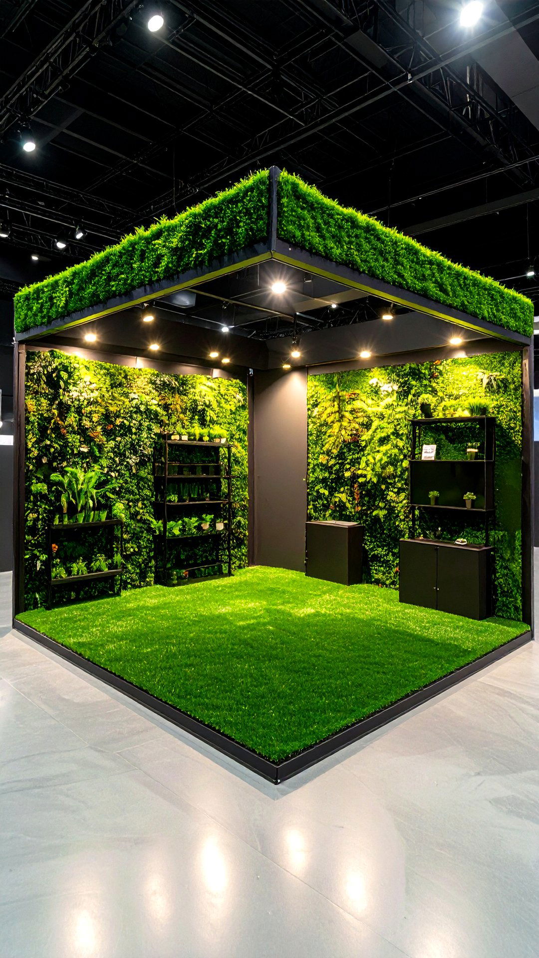 Portable Exhibition Grass Wall Stand - 25 artificial grass wall design ideas