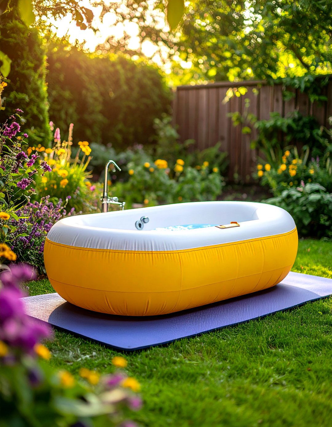 Portable Inflatable Outdoor Bathtub - 25 outdoor bathtub ideas