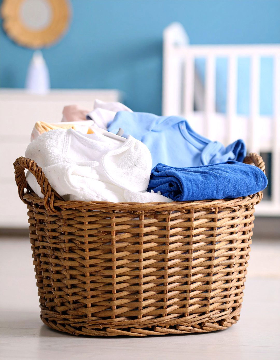 Portable Night Shift Basket - 25 nursery storage ideas