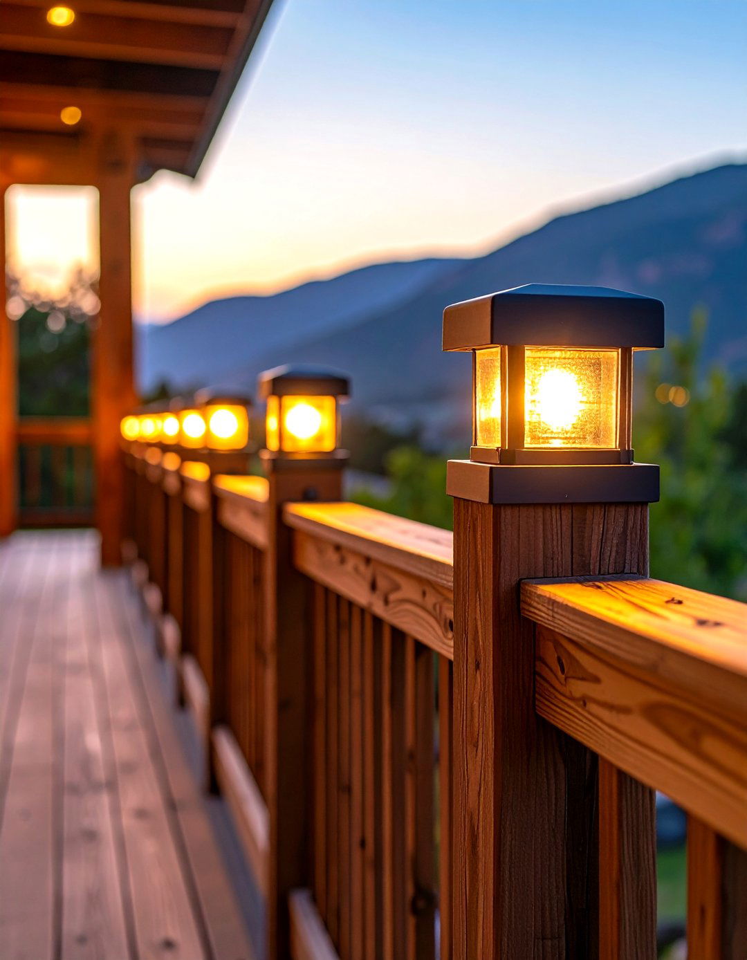Post Cap Outdoor Lighting on Fences and Decks - 25 outdoor lighting ideas