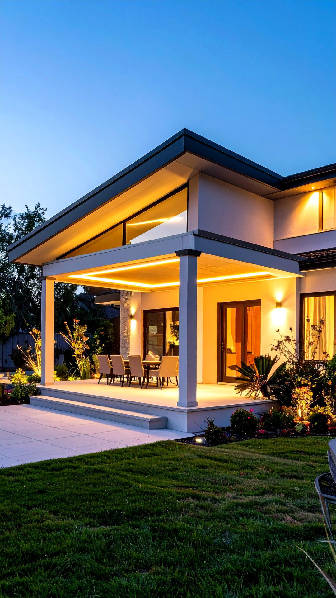 Post Modern Entry Awning for a s House Exterior - 25 1980s house exterior ideas