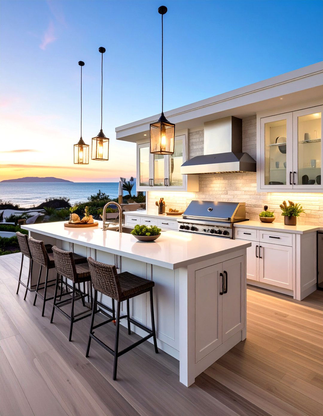 Powder Coated Aluminum Outdoor Kitchen Island - 25 outdoor kitchen island ideas