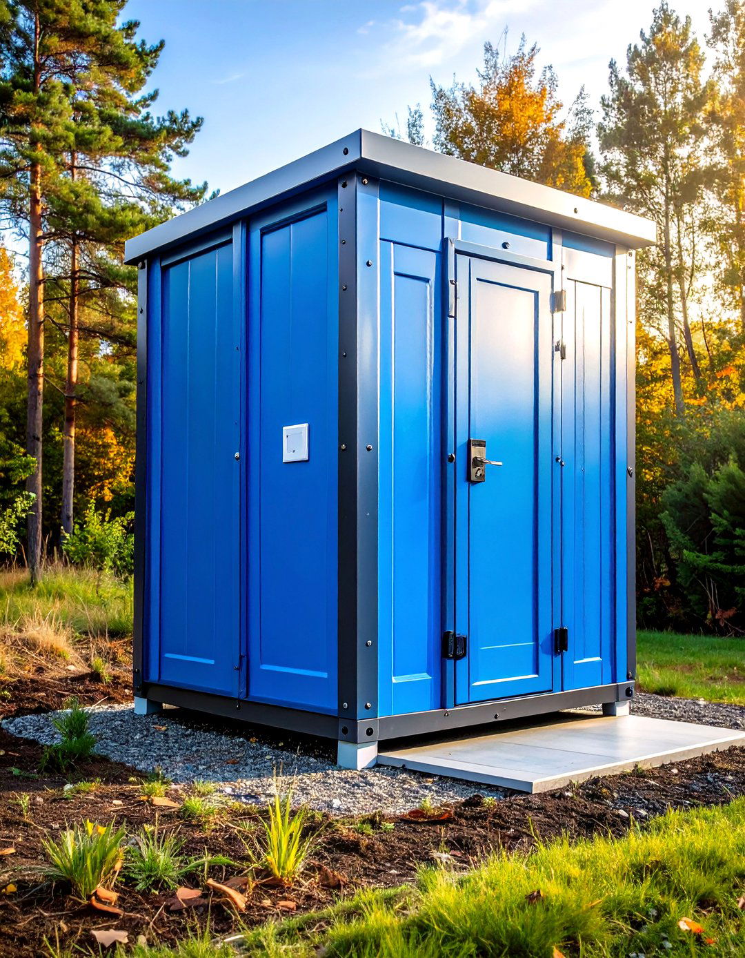 Prefab Panel Outhouse for Quick Setup - 25 outhouse design ideas
