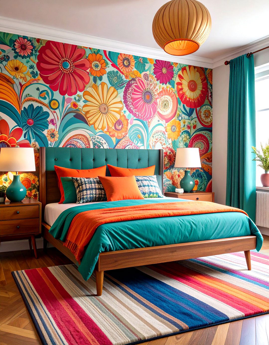 Psychedelic Prints for s Bedroom Walls - 25 60s bedroom ideas
