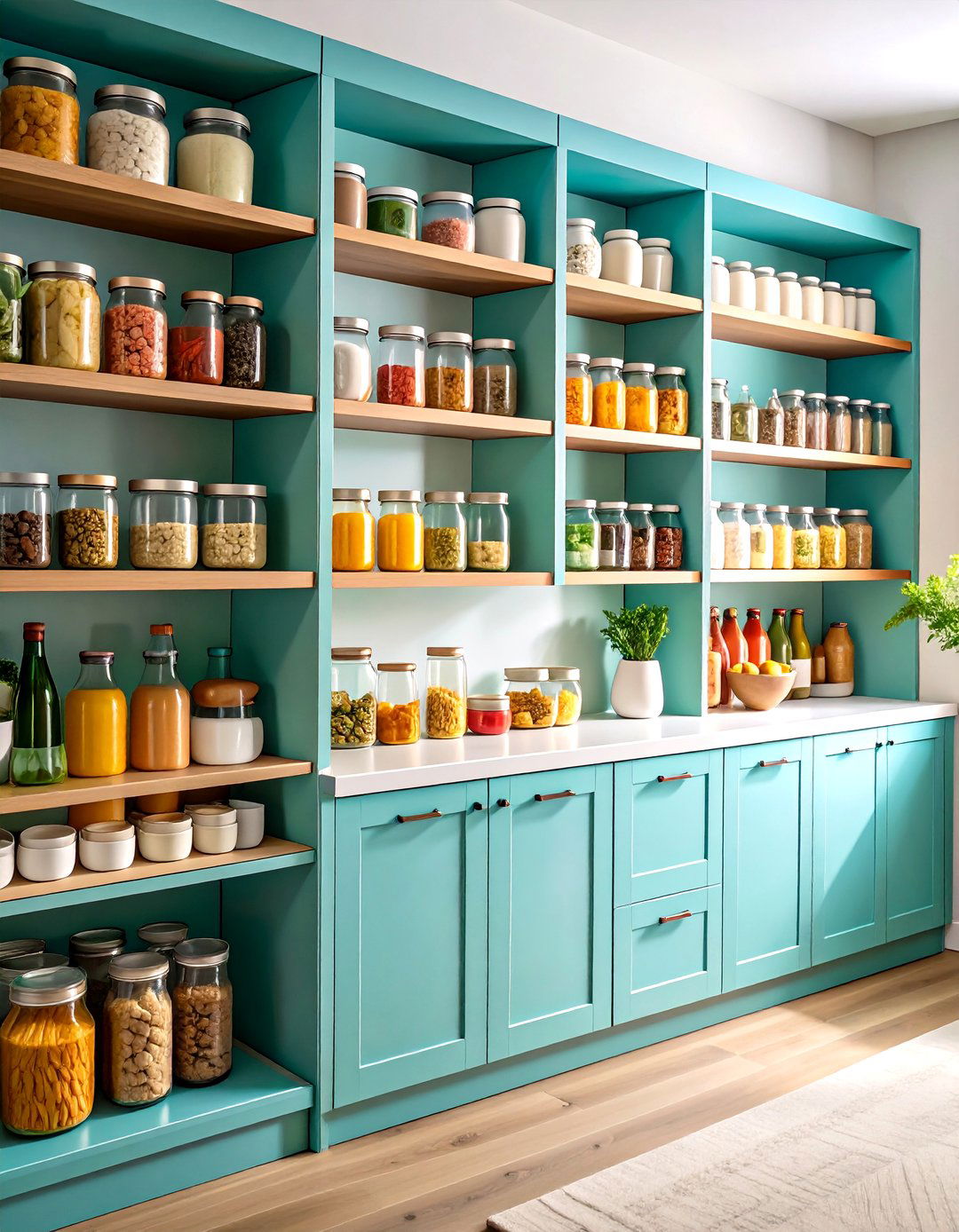 Pull Out Pantry Shelves End the Lost in Back Problem - 25 pantry shelving ideas