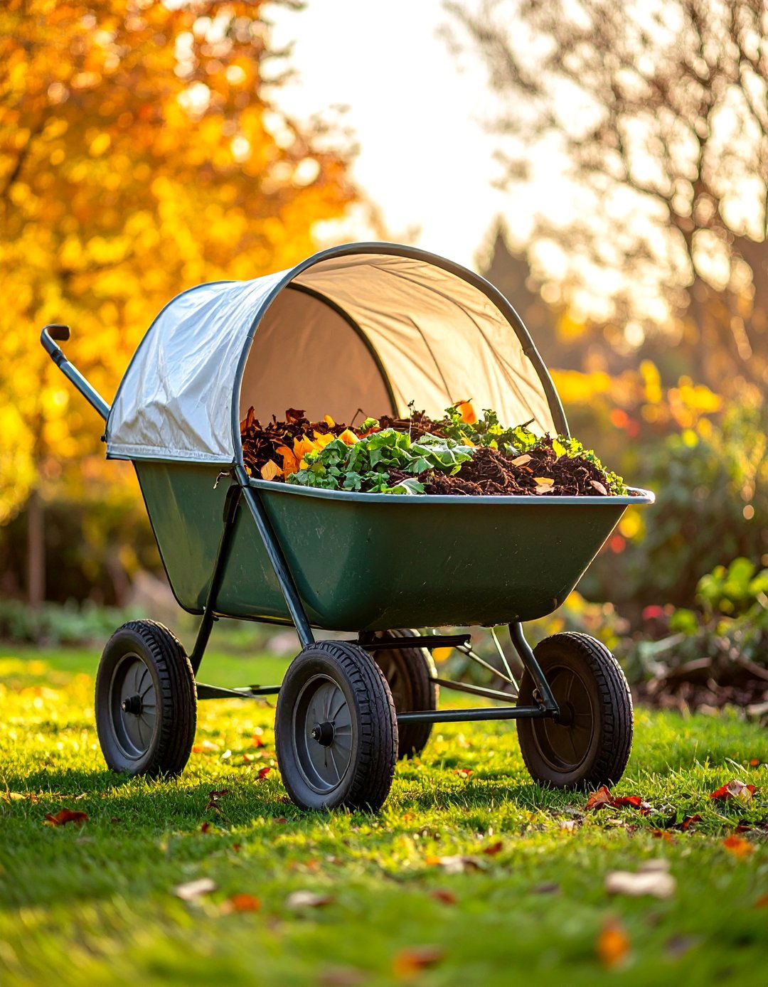Quick Heat Wheelbarrow Hot Compost Hub - 25 old wheelbarrow ideas