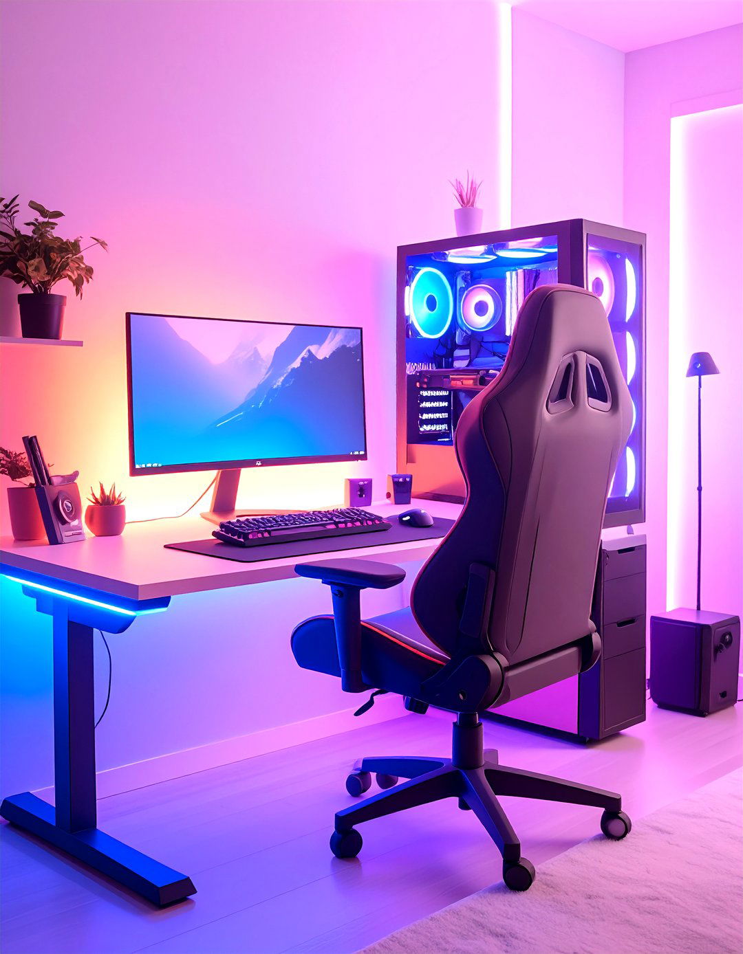 RGB Lighting Wonderland Elevates Gamer Girl Room Vibes - 25 gamer girl room ideas