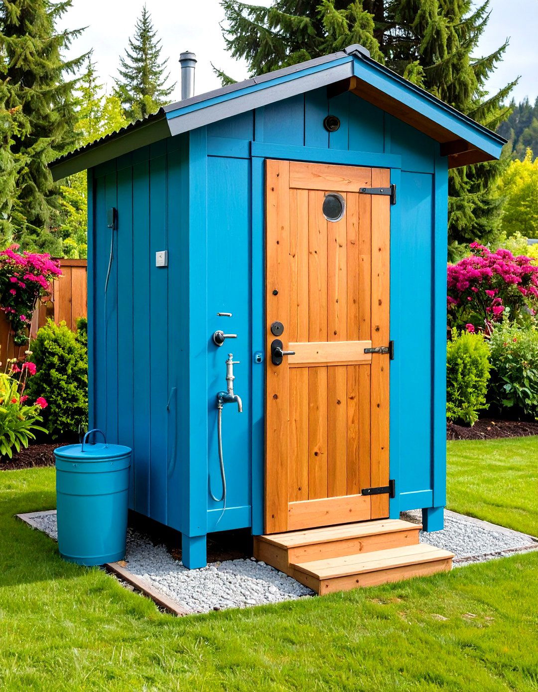 Rain Barrel Sink Outhouse - 25 outhouse design ideas