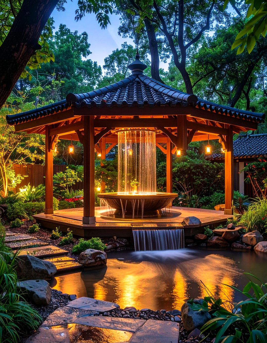 Rain Chain Pavilion That Turns Storms Into Art - 25 outdoor pavilion ideas