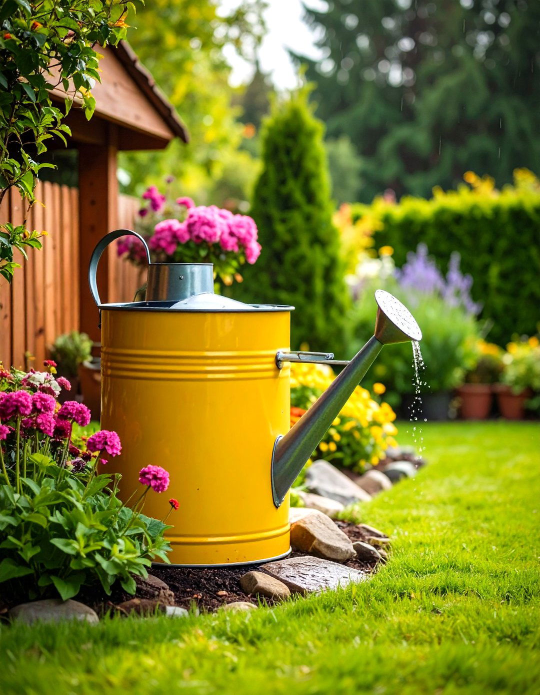 Rain Harvesting Wishing Well Garden - 25 outdoor wishing well garden ideas