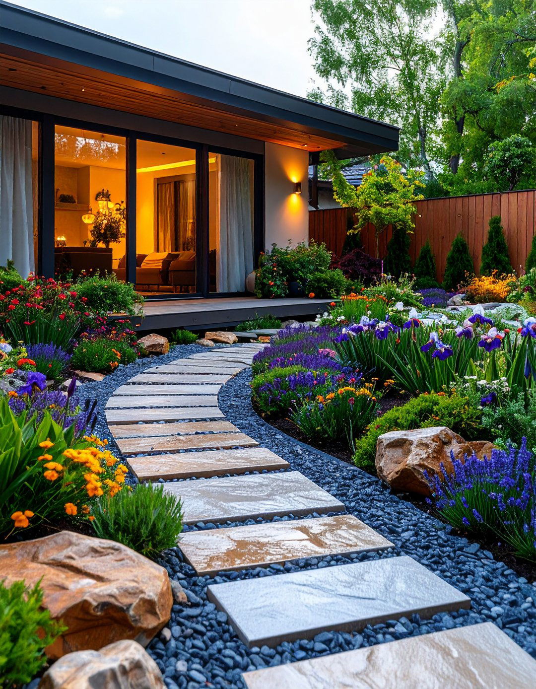 Rain Smart Permeable Paving Courtyard - 25 courtyard ideas