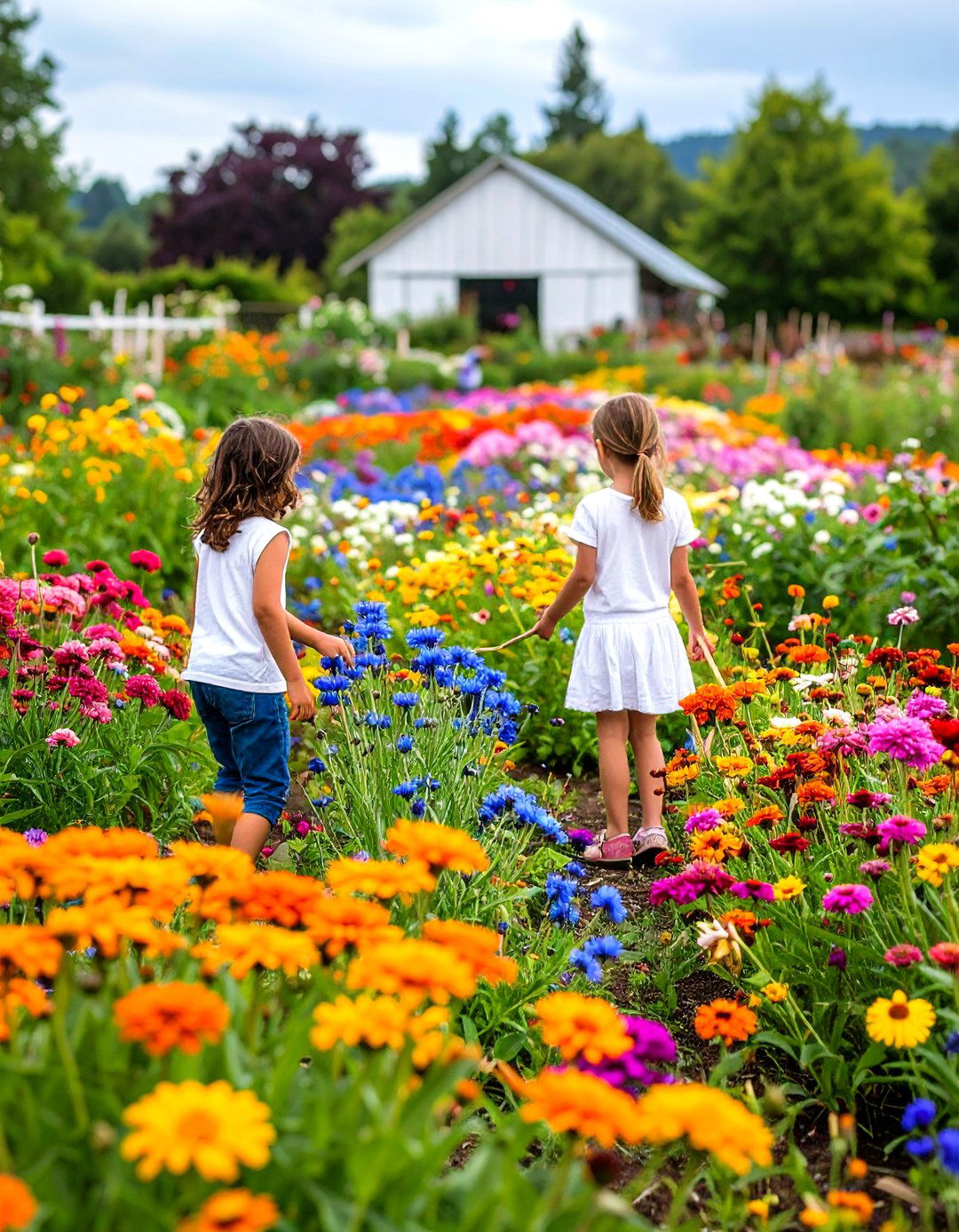 Rainbow Annual Strip - 25 nursery garden ideas