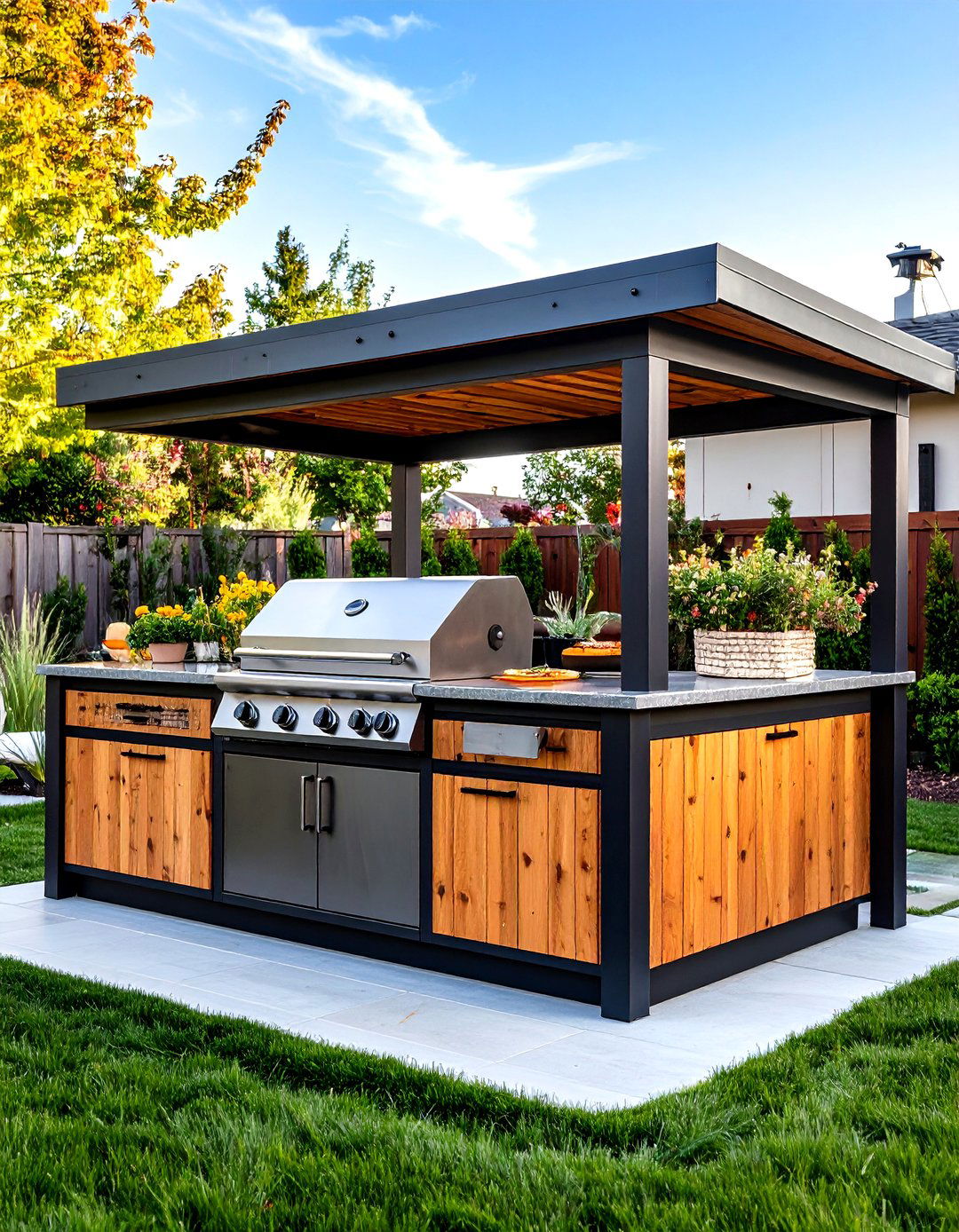 Raised Bar Outdoor Kitchen Island With Seating - 25 outdoor kitchen island ideas