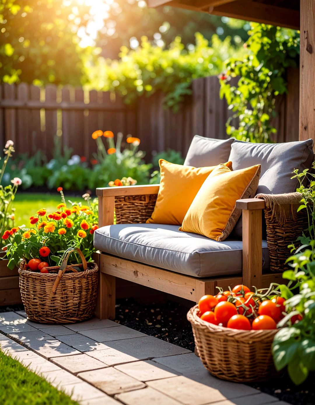 Raised Bed Border Reading Nook - 25 outdoor reading nook ideas