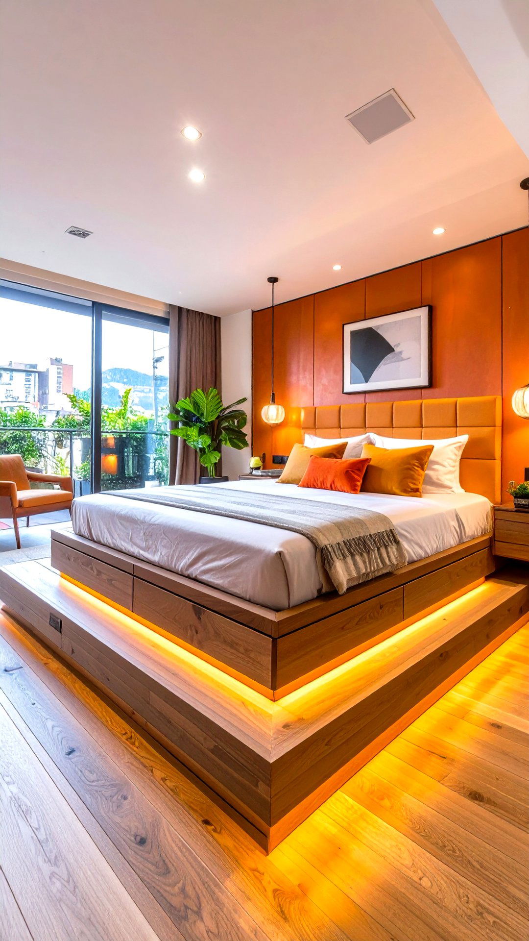 Raised Platform Bedroom Layout With Hidden Storage Drawers - 25 bedroom layout ideas