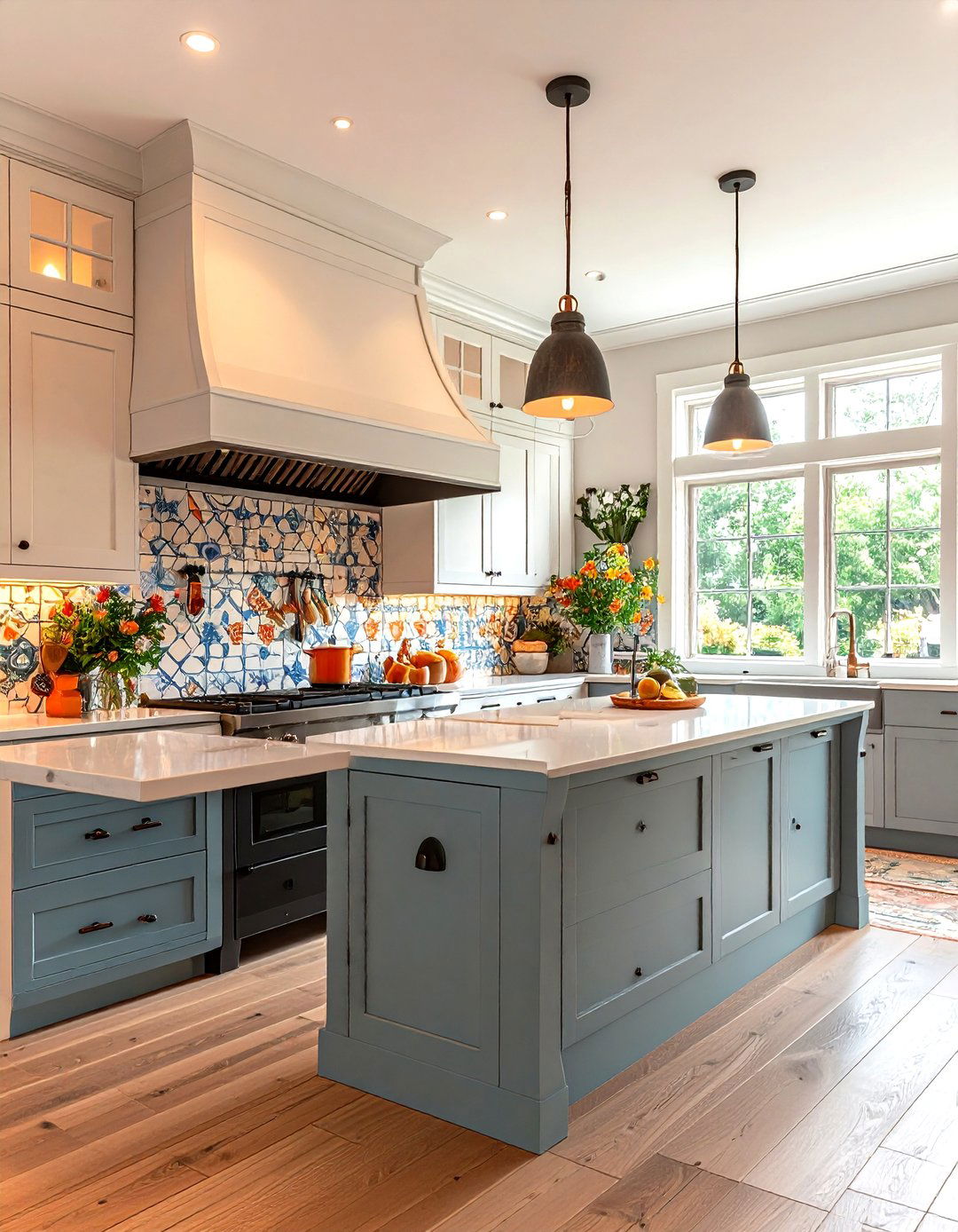 Range Alcove Becomes Focal Point in a Galley Kitchen - 25 galley kitchen ideas
