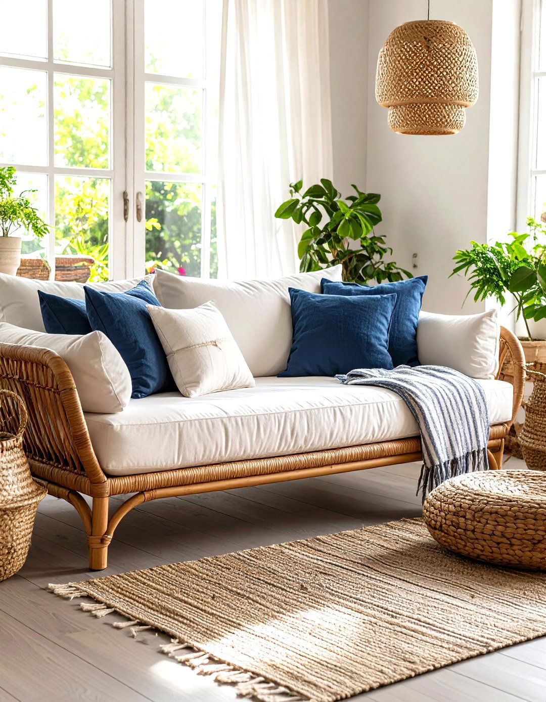 Rattan Daybed Introduces Breezy Texture Indoors - 25 daybed ideas for small spaces