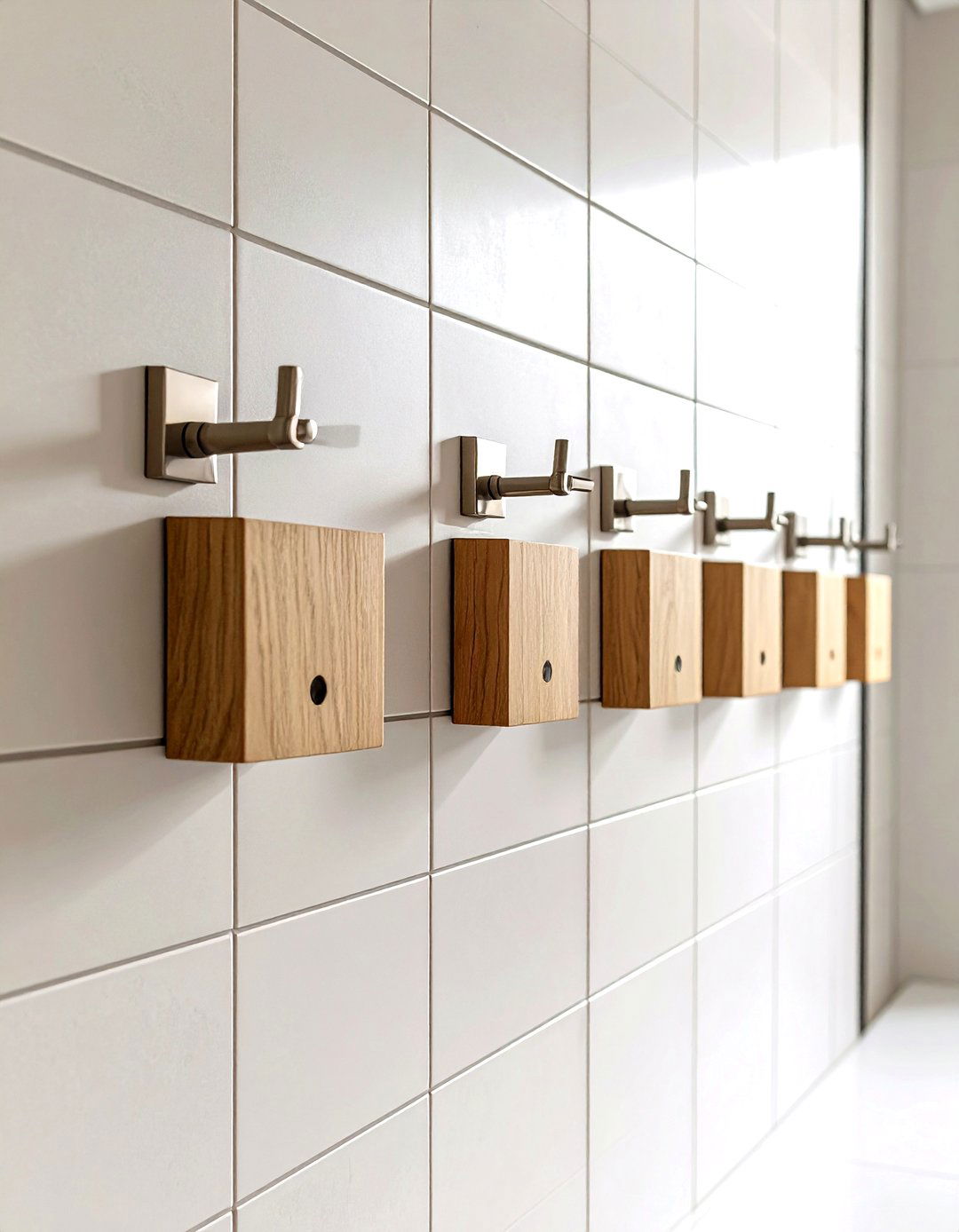 Recessed Towel Hooks Over Bars - 25 minimalist bathroom ideas