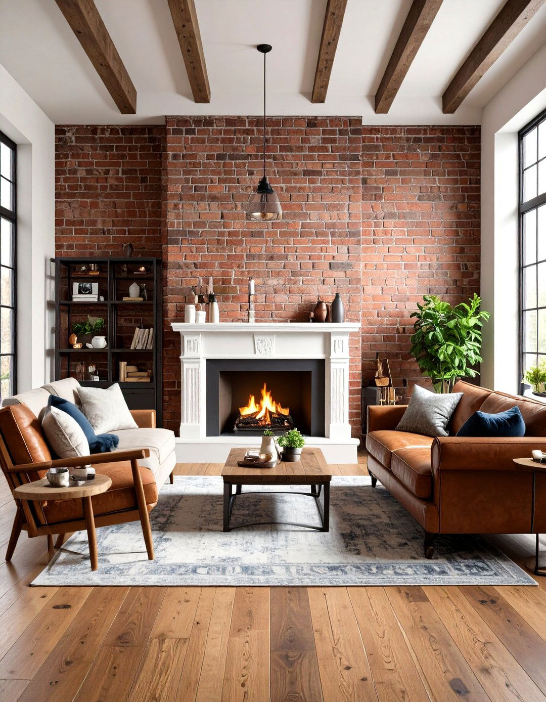 Reclaimed Brick Fireplace Backsplash Channels Loft Charm - 25 fireplace backsplash ideas