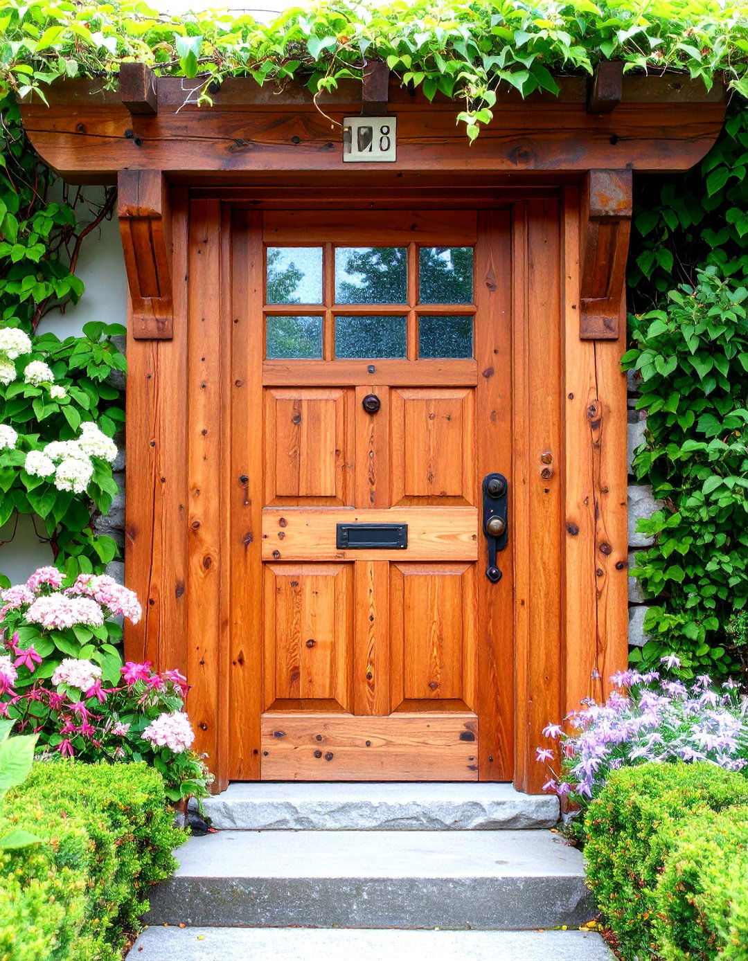 Reclaimed Door Garden Focal Point Gate - 25 Garden Focal Point Ideas